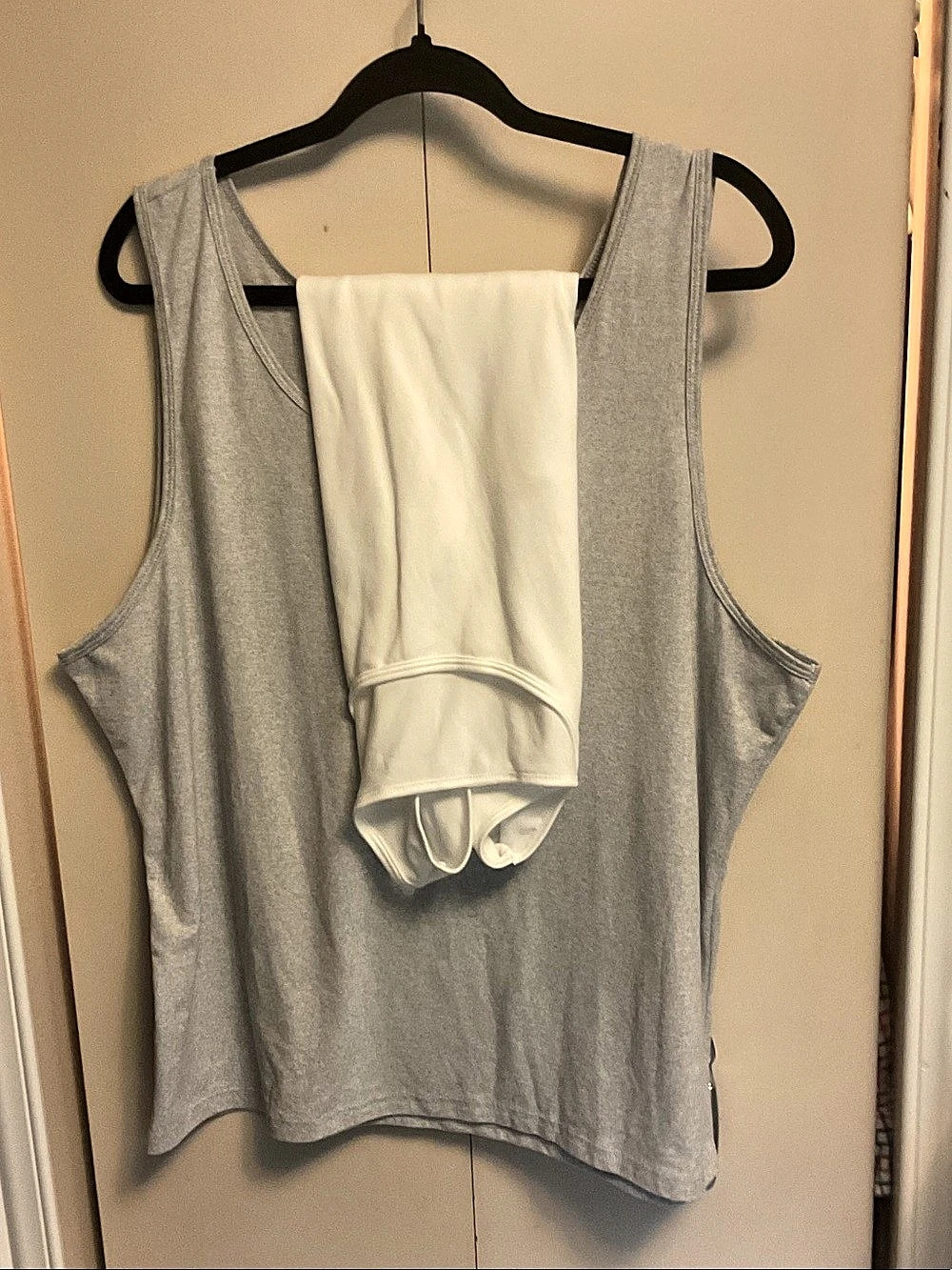 Gray Layered Tank Top